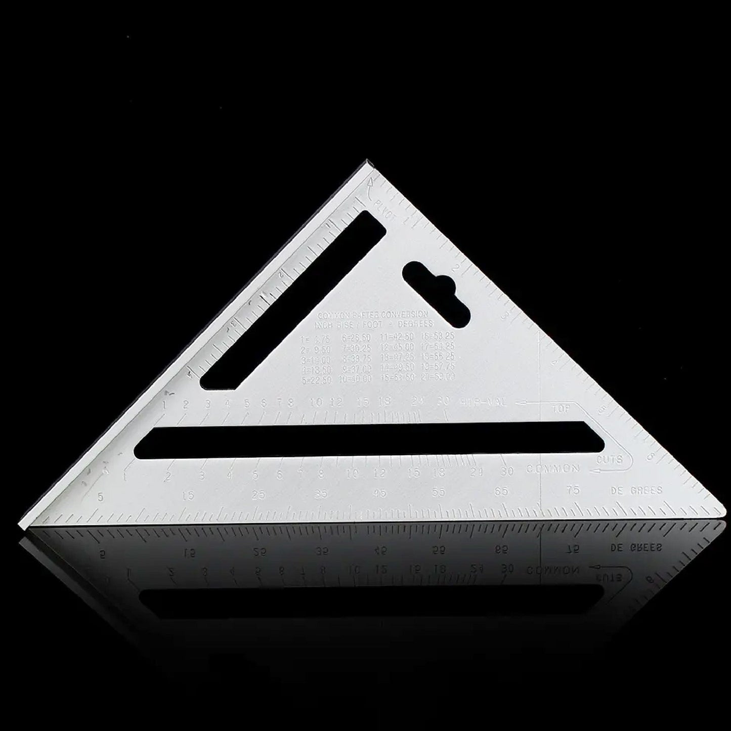 7420 Light Weight Double Side Scale Triangle Measurement Hand Tool