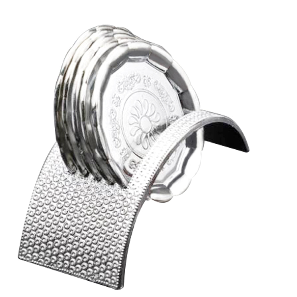 2212 Round Self Designed Table Tea Coaster Set - 5 Pcs