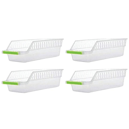2055 Kitchen Plastic Space Saver Organizer Basket Rack- 4 pcs