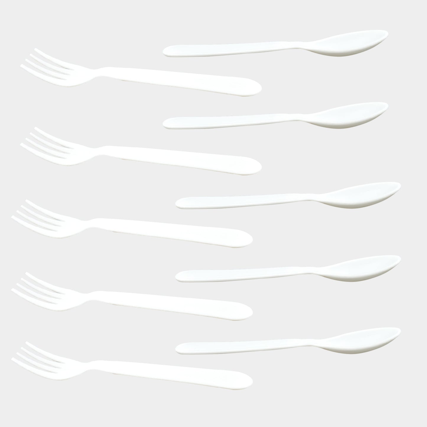 2422 Dinnerware Cutlery Premium Plastic Spoon And Fork Set - 10 pcs