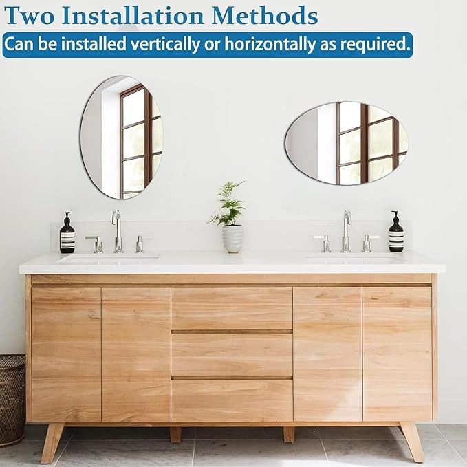 BUY 1 GET 1 FREE ⚡“Elegant Wall Sticker Mirror SELF adhesive for Stylish Home Decor” new (pack of 2) 💪100% SAFE DELIVERY