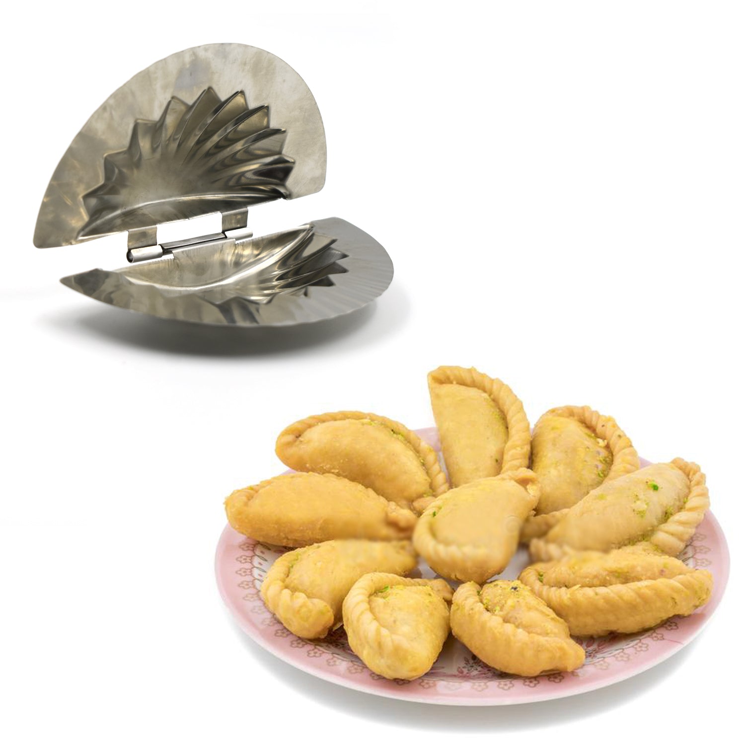 2683 Dumpling Maker Momos Maker Dough Press Mould Wrapper Dough Cutter Gujiya Maker 