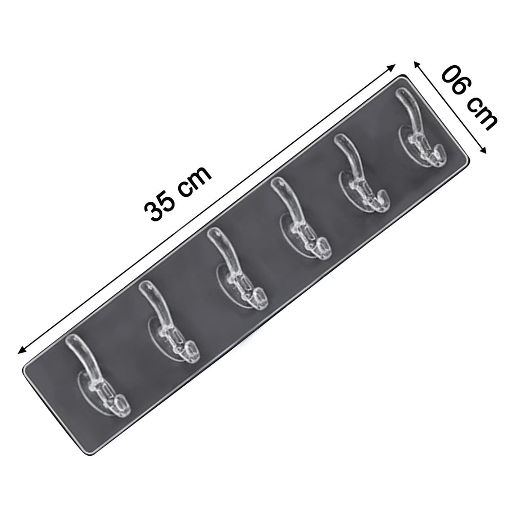 1354 Plastic Sticker Self Adhesive Multipurpose Hanger Hooks (pack of 2 piece)