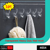 1354 Plastic Sticker Self Adhesive Multipurpose Hanger Hooks (pack of 2 piece)