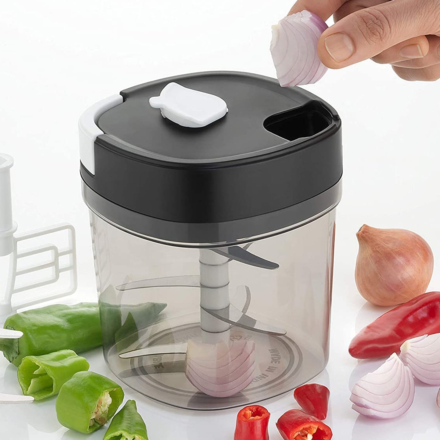 2671 Handy Chopper and Slicer Used Widely for chopping and Slicing of Fruits, Vegetables, Cheese Etc. Including All Kitchen Purposes. 