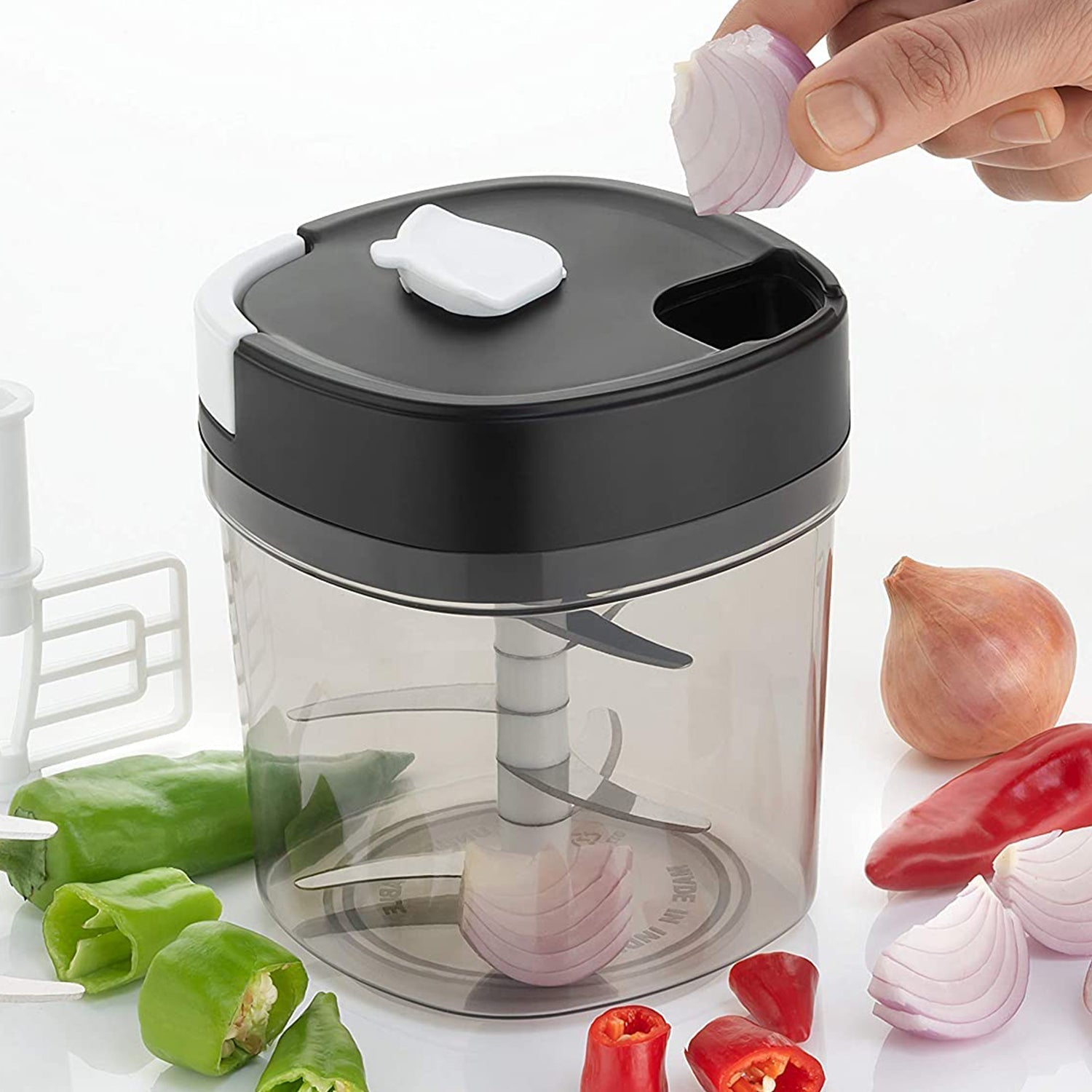 2671 Handy Chopper and Slicer Used Widely for chopping and Slicing of Fruits, Vegetables, Cheese Etc. Including All Kitchen Purposes. 