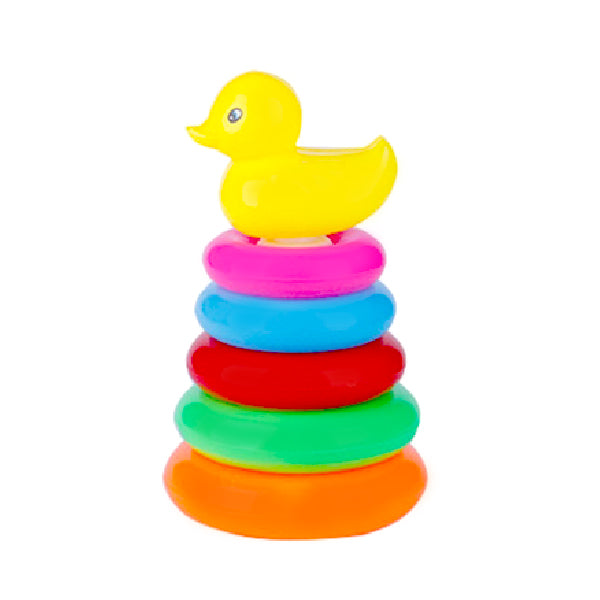 4626 Plastic Baby Kids Teddy Stacking Ring Jumbo Stack Up Educational Toy 