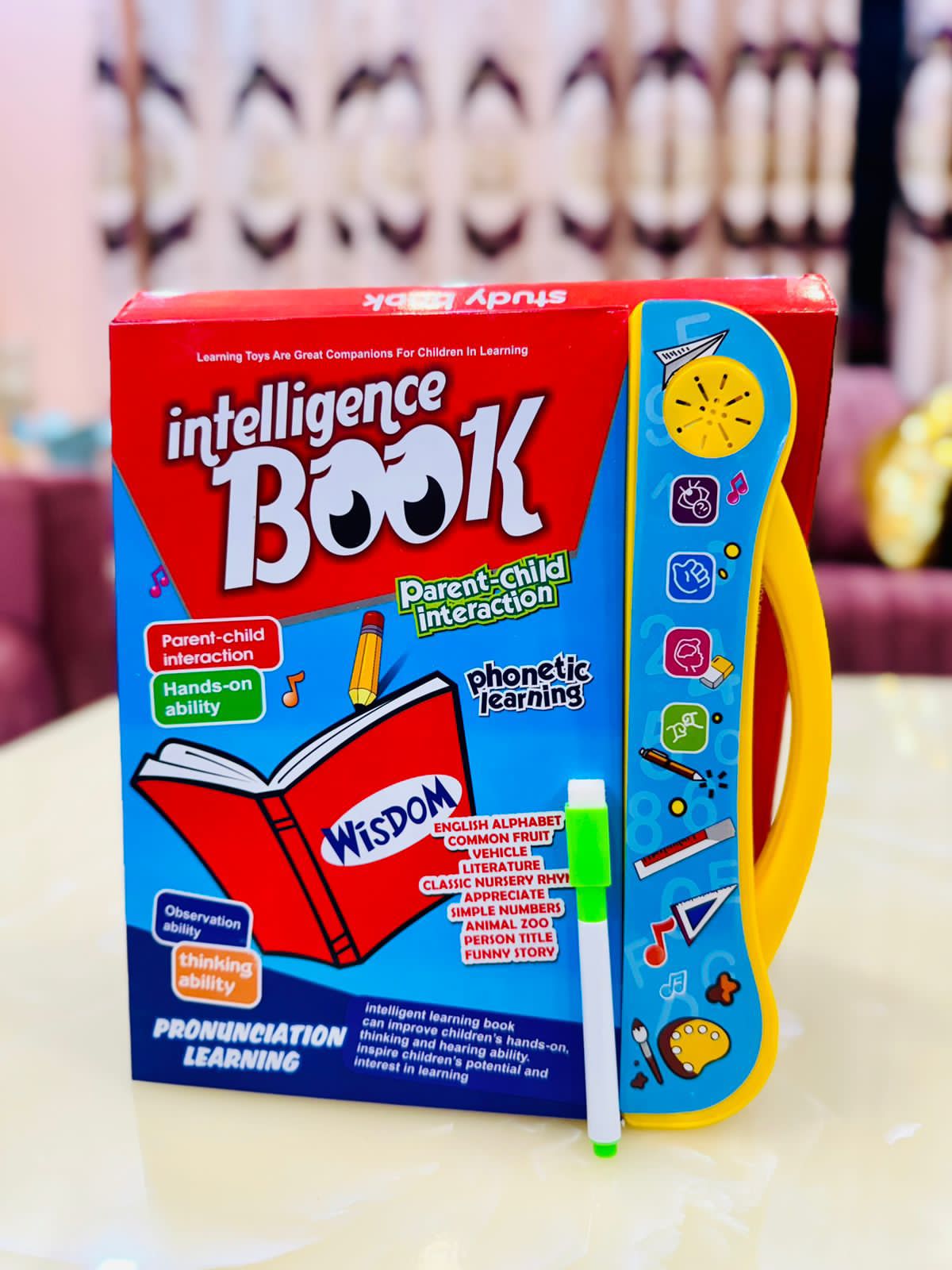Kiddale ABC & 123 Intelligent Book For Kids |Interactive,Musical,Educational,Speaking,Talking Ebook|Rhymes And Stories|Best Gift For Ages 1-4+,Multicolour
