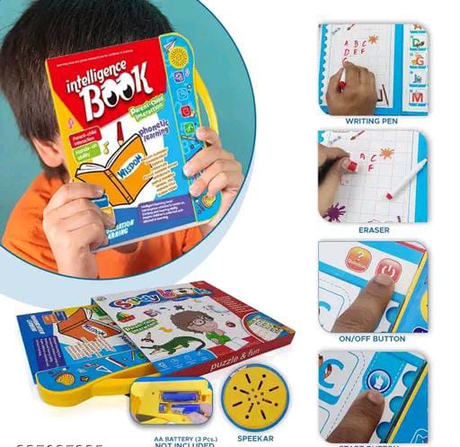 Kiddale ABC & 123 Intelligent Book For Kids |Interactive,Musical,Educational,Speaking,Talking Ebook|Rhymes And Stories|Best Gift For Ages 1-4+,Multicolour