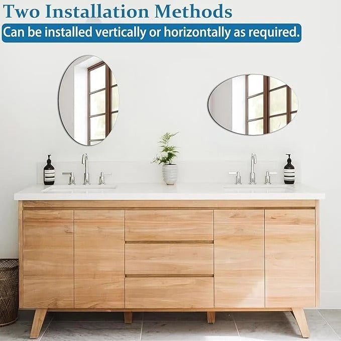 BUY 1 GET 1 FREE ⚡“Elegant Wall Sticker Mirror SELF adhesive for Stylish Home Decor” new (pack of 2) 💪100% SAFE DELIVERY