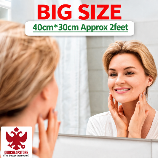 BUY 1 GET 1 FREE ⚡“Elegant Wall Sticker Mirror SELF adhesive for Stylish Home Decor” new (pack of 2) 💪100% SAFE DELIVERY